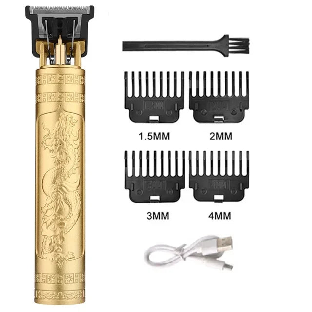 Carving Hair Clipper Professional Hair Cutting Machine Barber Rechargeable Hair Trimmer Metal Haircut Machine Clipper for Men