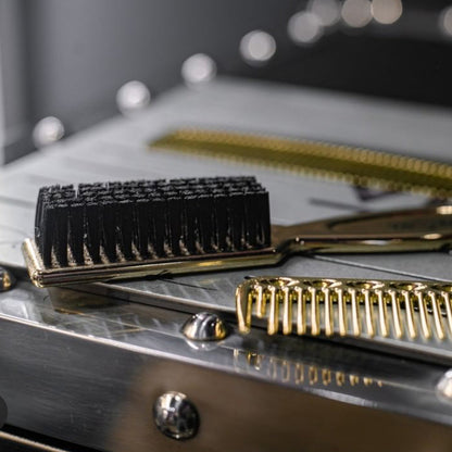 Gold Barber Brush
